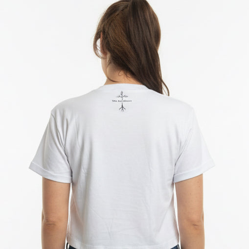 Junior size, large white boxy T-shirt yesterday today and forever