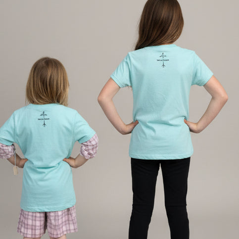 Youth size small light teal let your light shine T-shirt