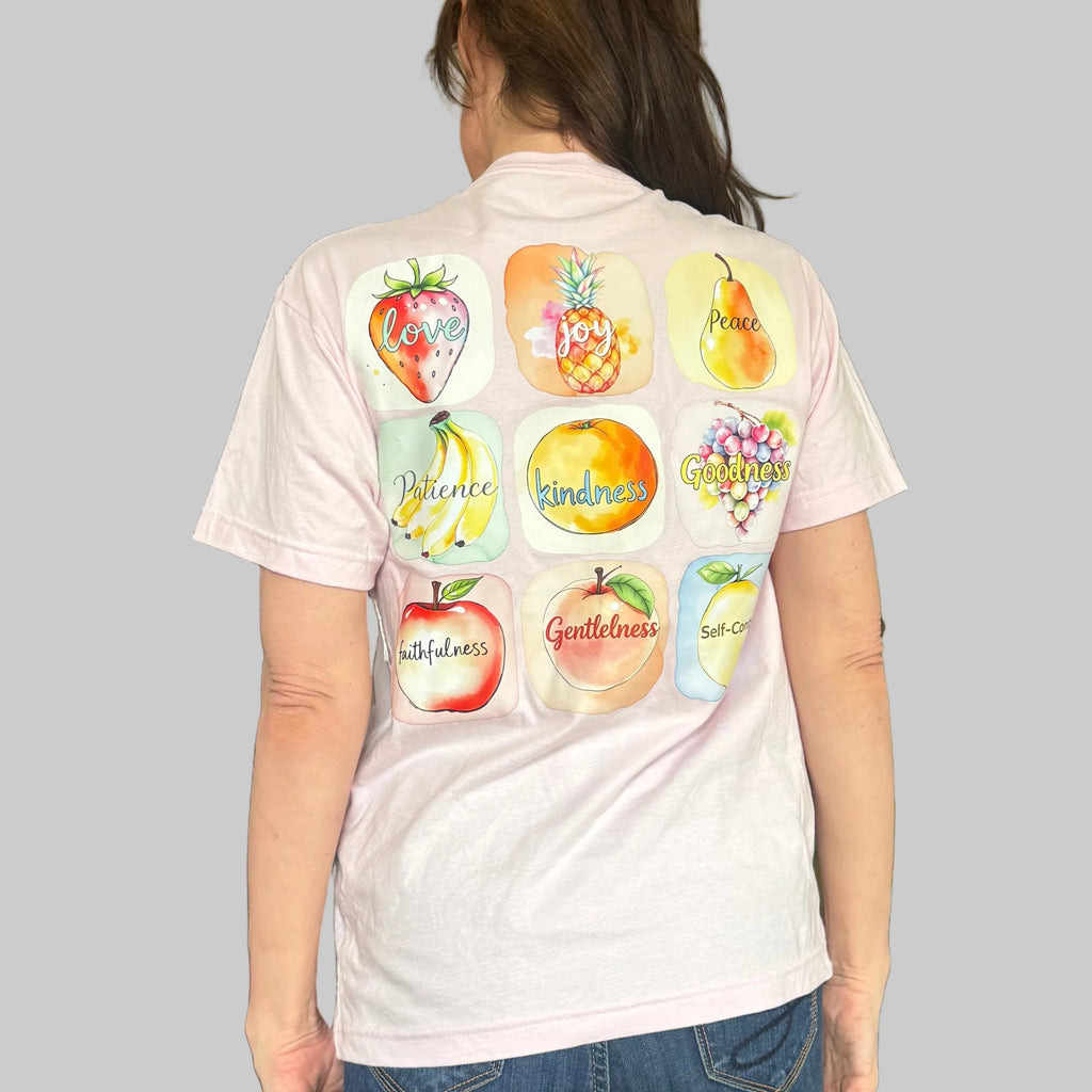Fruit of the spirit size small baby pink unisex T-shirt