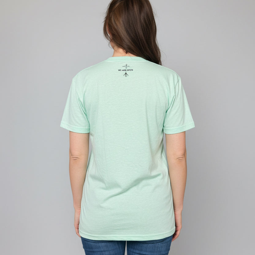 Mint green size small unisex grace over grudges T-shirt