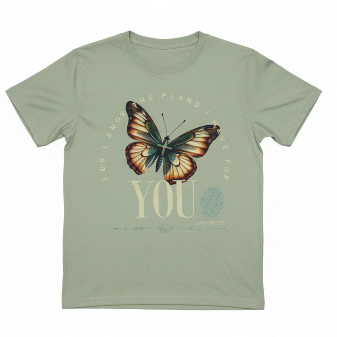 Junior, small sage green butterfly plans for you