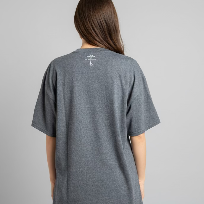 Godfidence size extra large, unisex T-shirt, gray