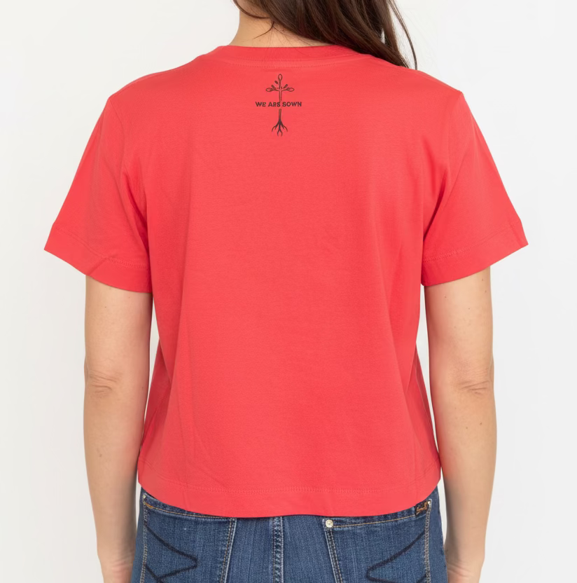 Red size medium boxy T-shirt, Rolling Stones