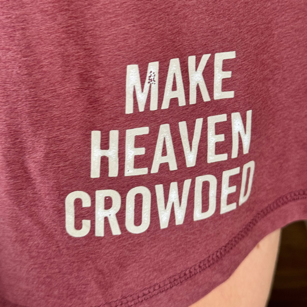 Heather maroon size small make heaven crowded shorts