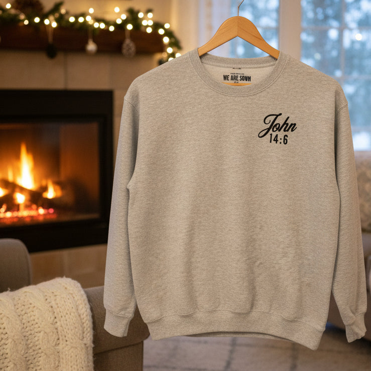 The Way, The Truth, The Life – Crewneck Sweatshirt XL