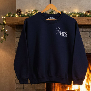 Say His Name – Navy Crewneck Sweatshirt  XL