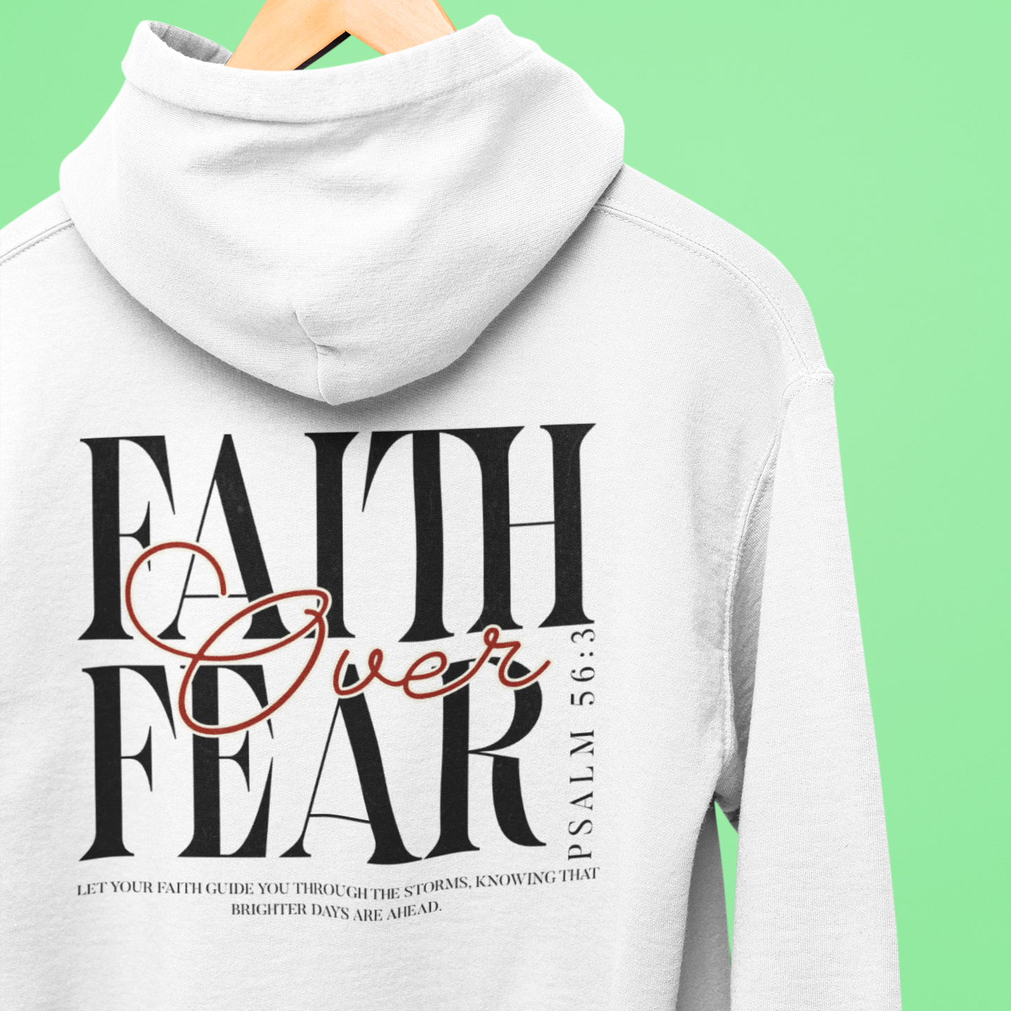 Faith Over Fear Heavyweight Hoodie