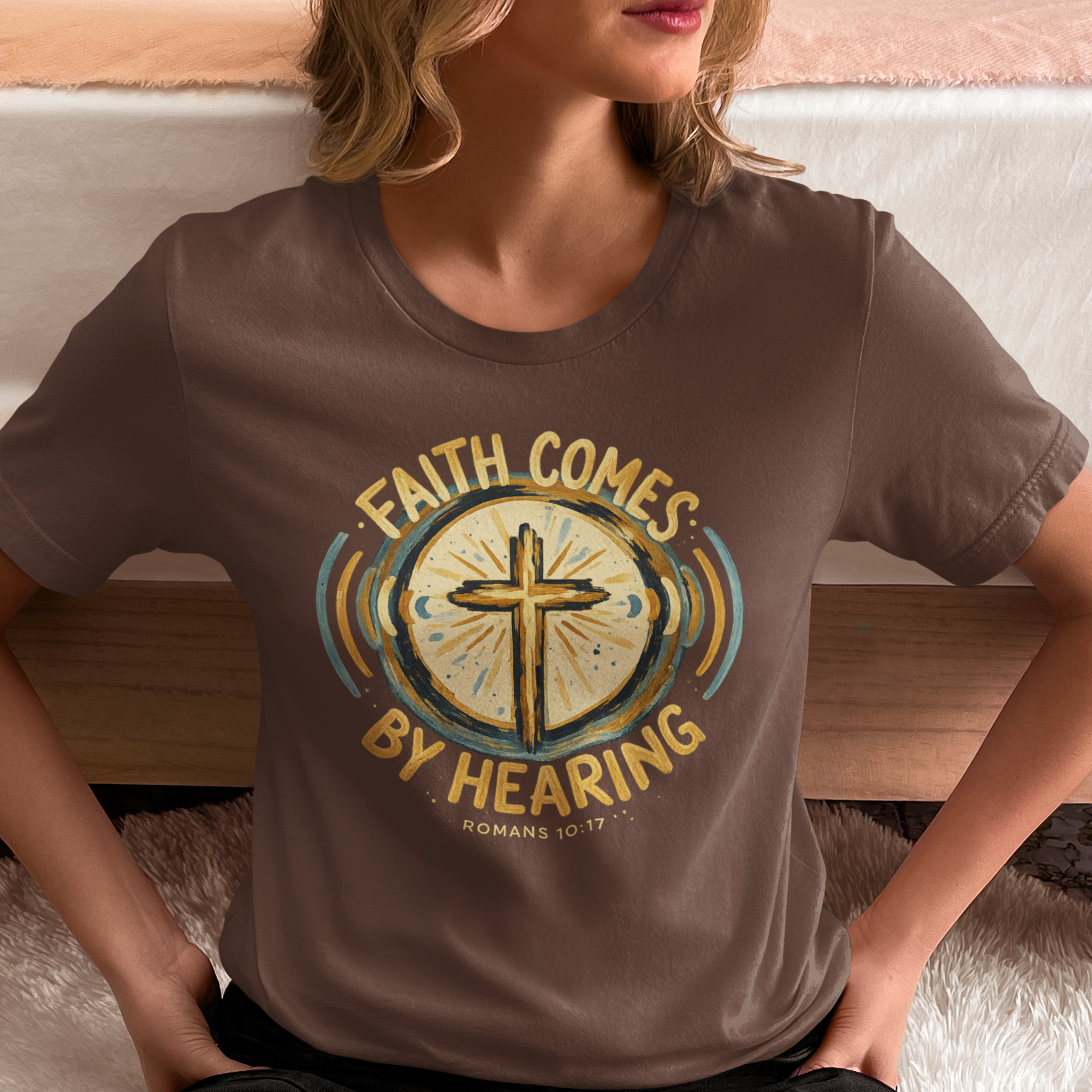 Faith Comes by Hearing – Romans 10:17 Tee