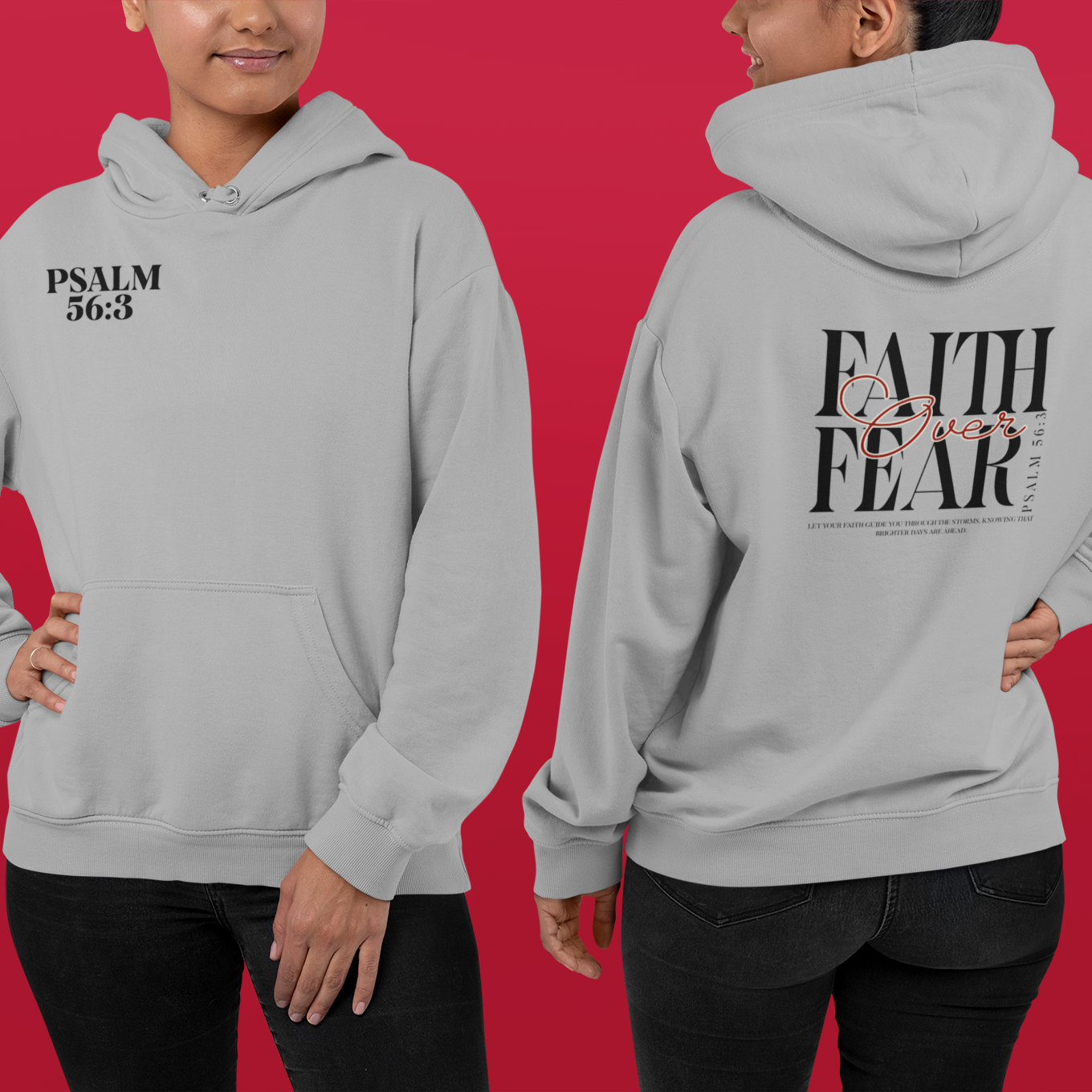 Faith Over Fear Heavyweight Hoodie