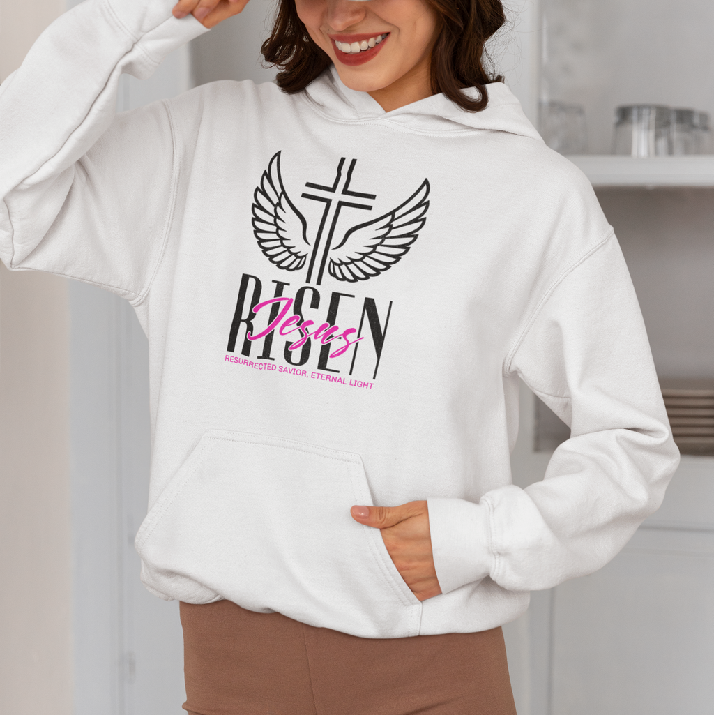Risen-White Hoodie