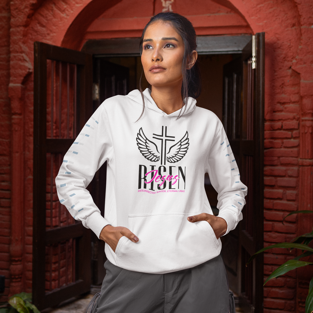 Risen-White Hoodie