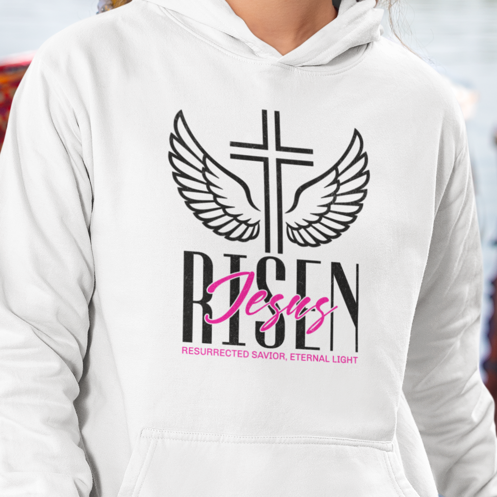 Risen-White Hoodie