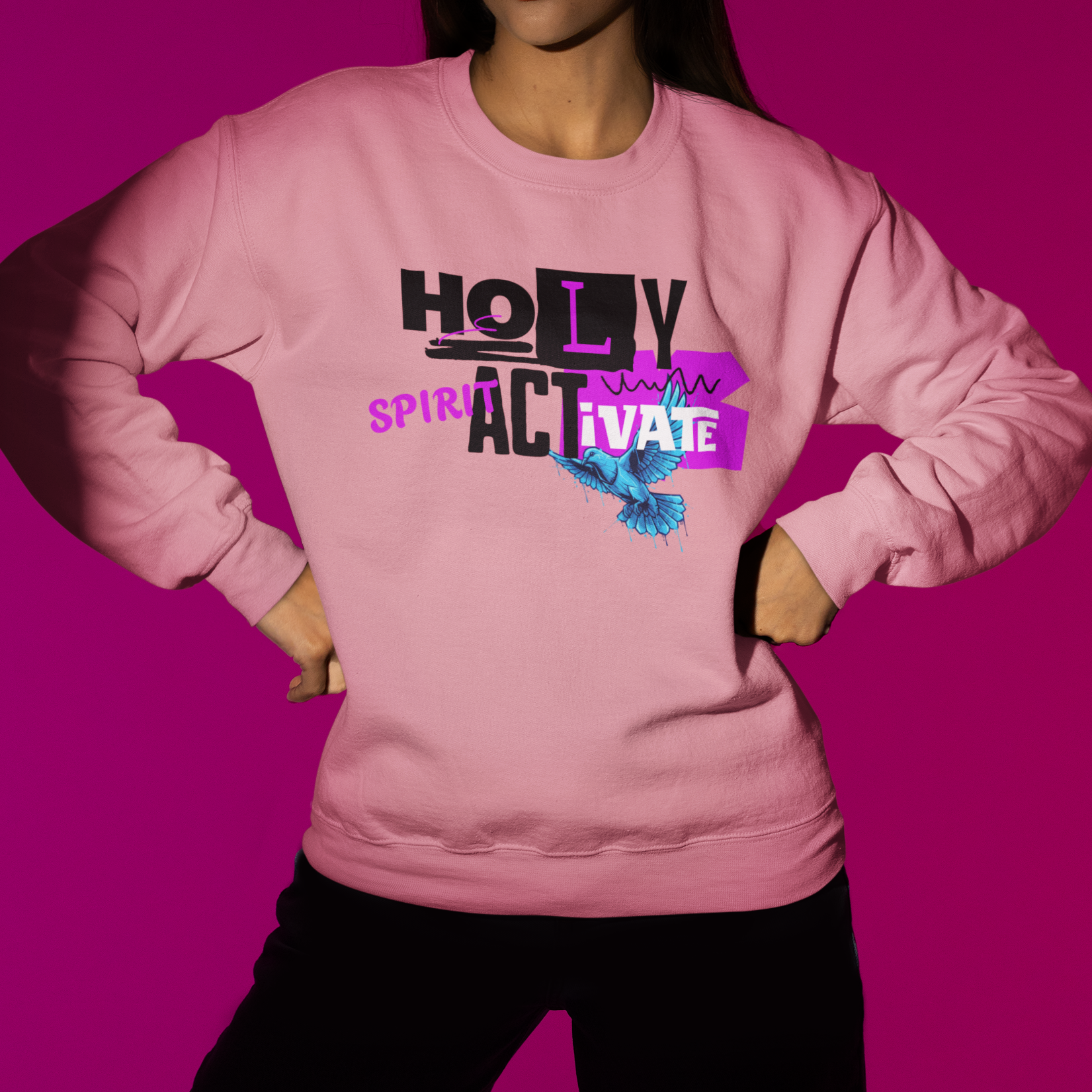 Holy Spirit Activate Crewneck Sweatshirt