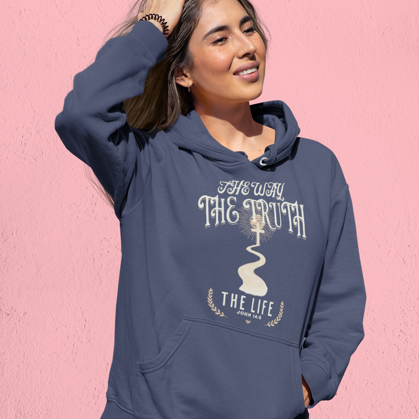 The Way, The Truth, The Life Hooded Sweatshirt