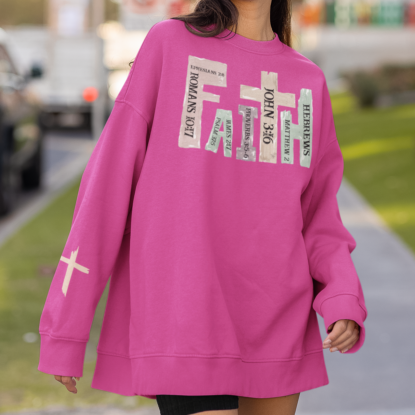 FAITH Crewneck Sweatshirt&nbsp;— Scripture-Inspired Design